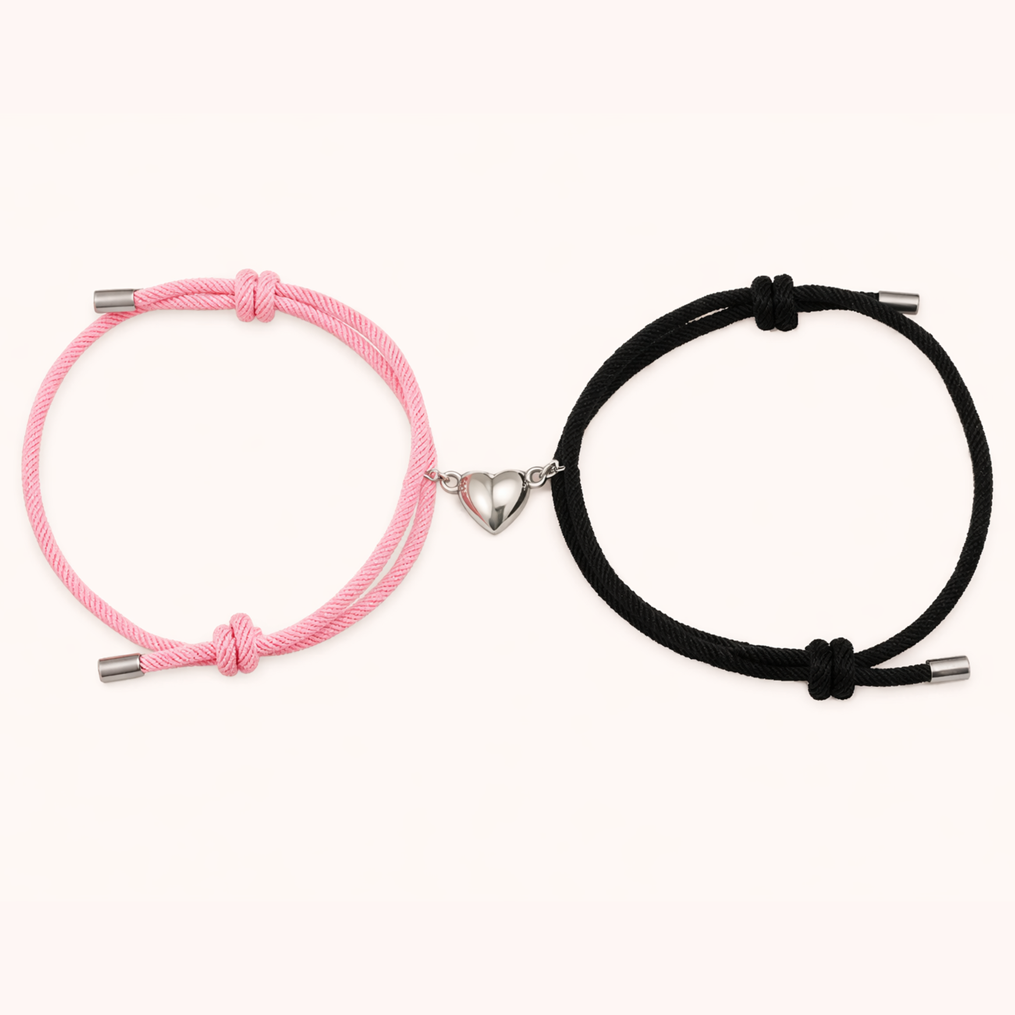 Magnetic Couple Bracelet – Alloy Heart Connection Bracelets