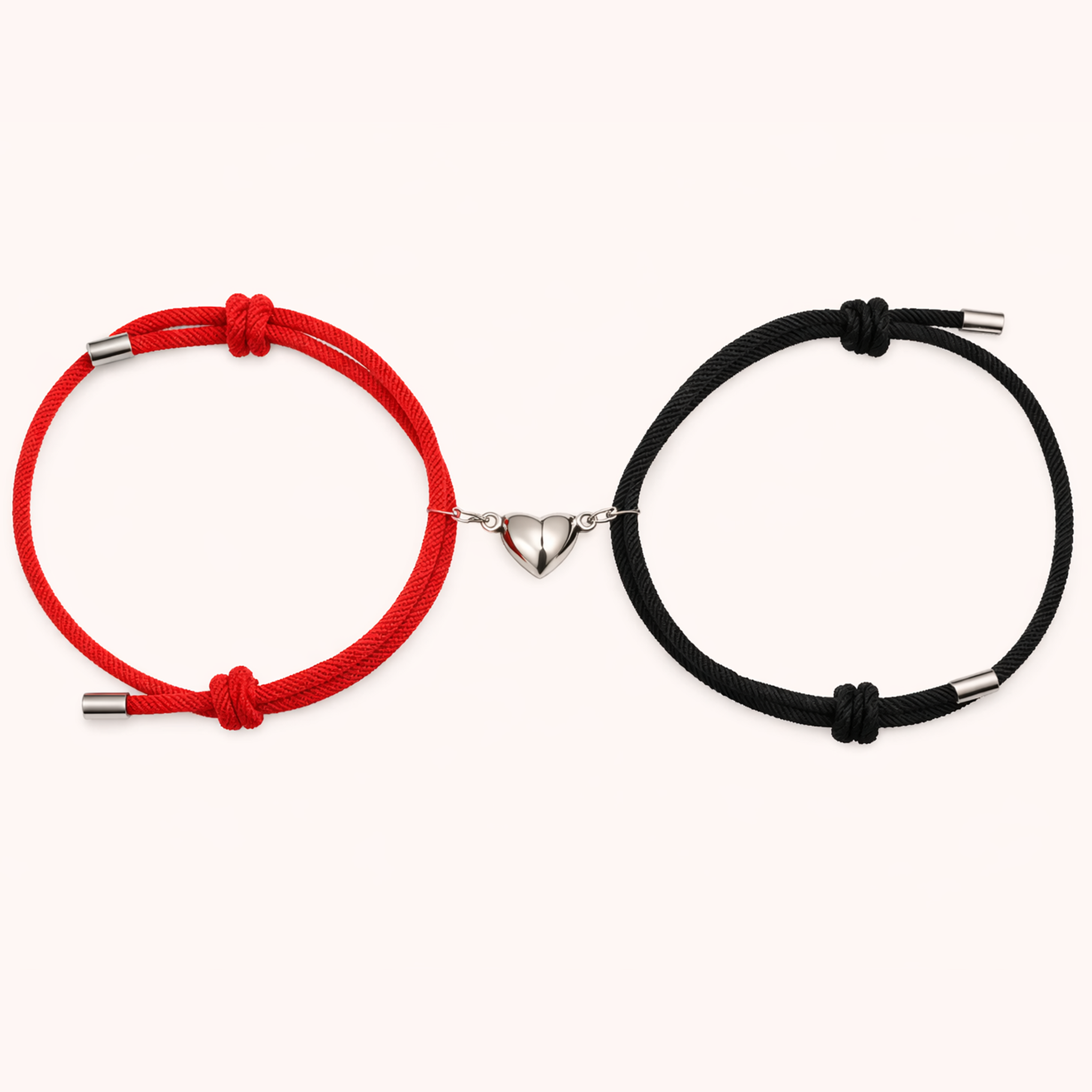 Magnetic Couple Bracelet – Alloy Heart Connection Bracelets