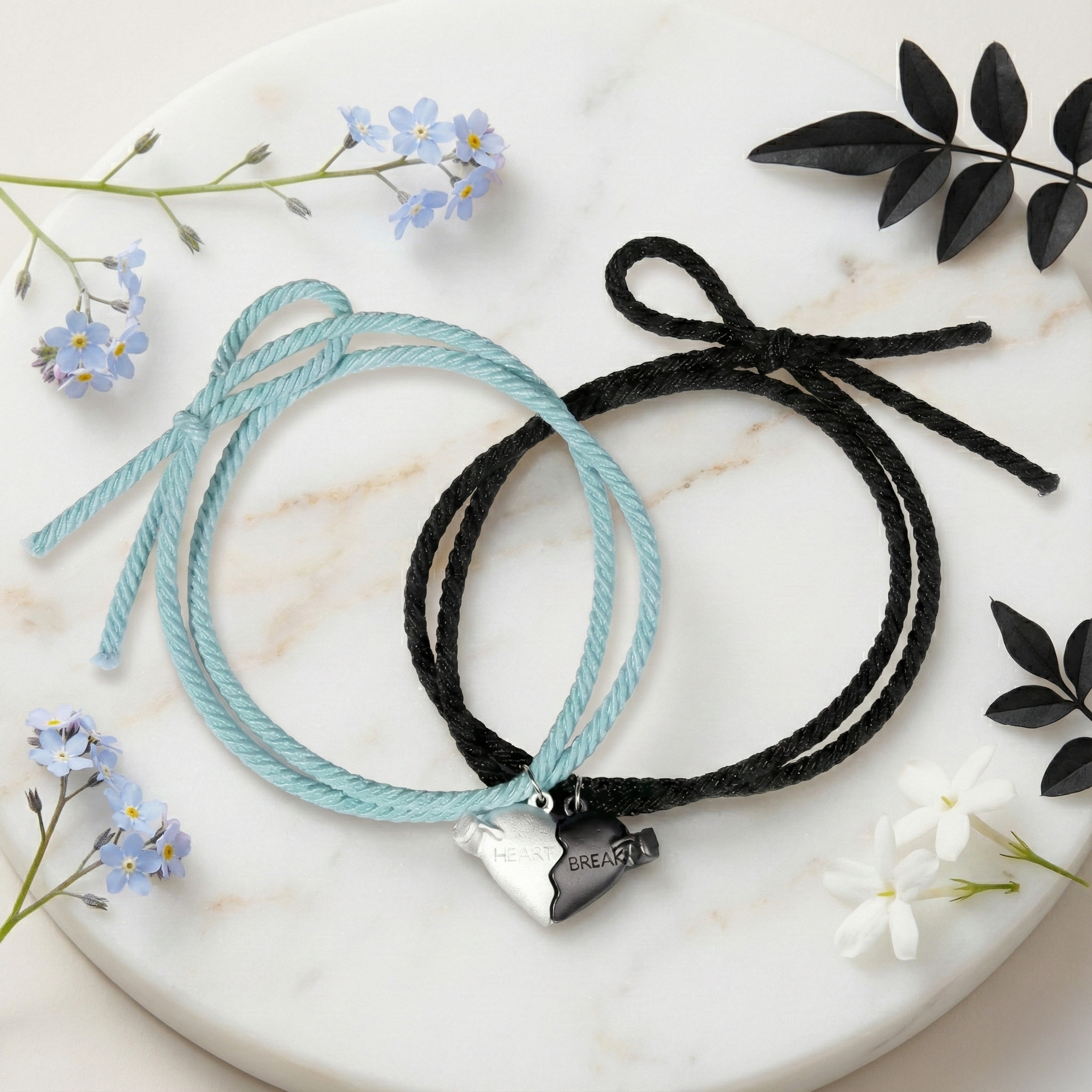 Magnetic Lovers Bracelet – Fabric Couple Connection Bracelet