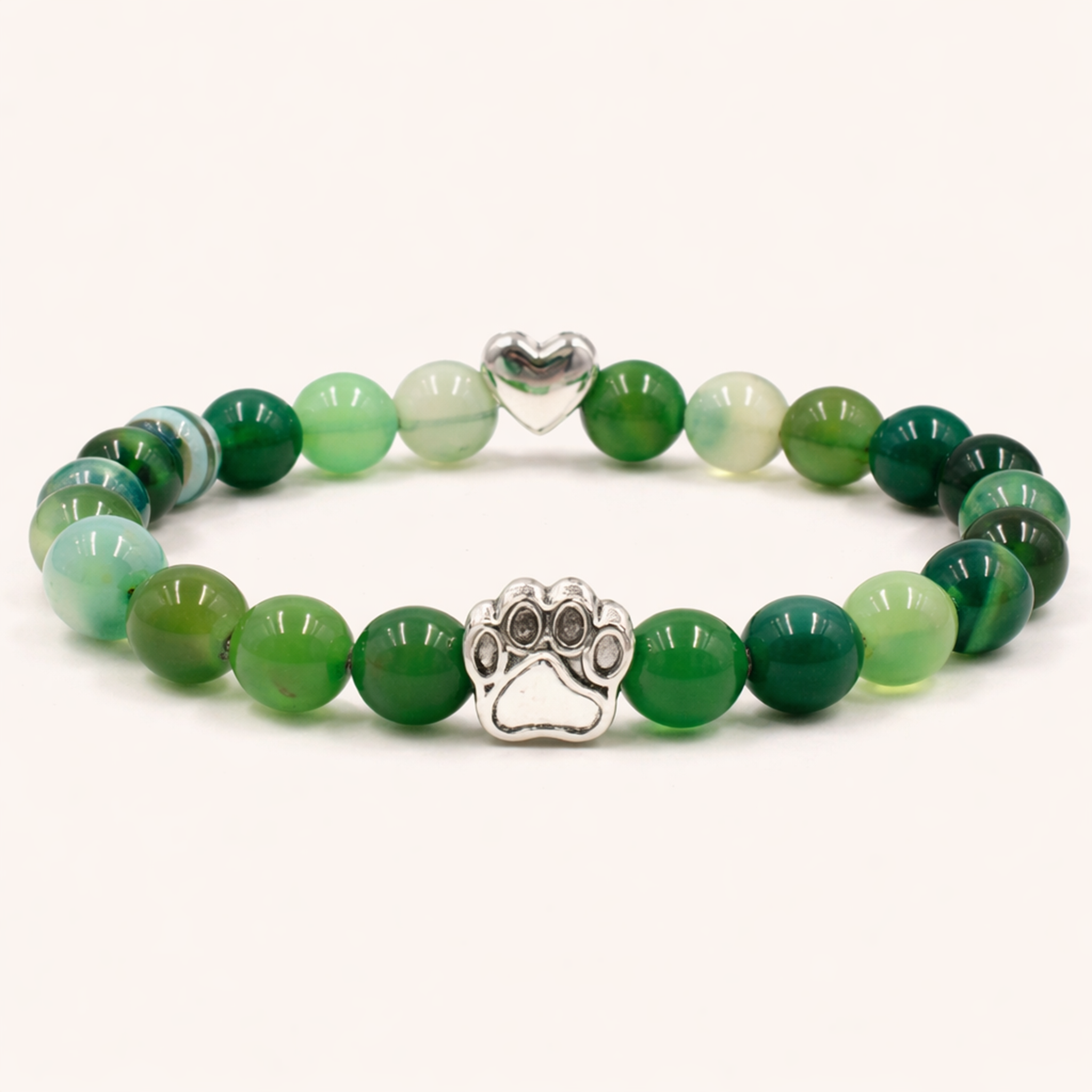 Natural Tiger Eye & Multicolour Stripe Agate Bracelet – Unisex Stone Jewellery