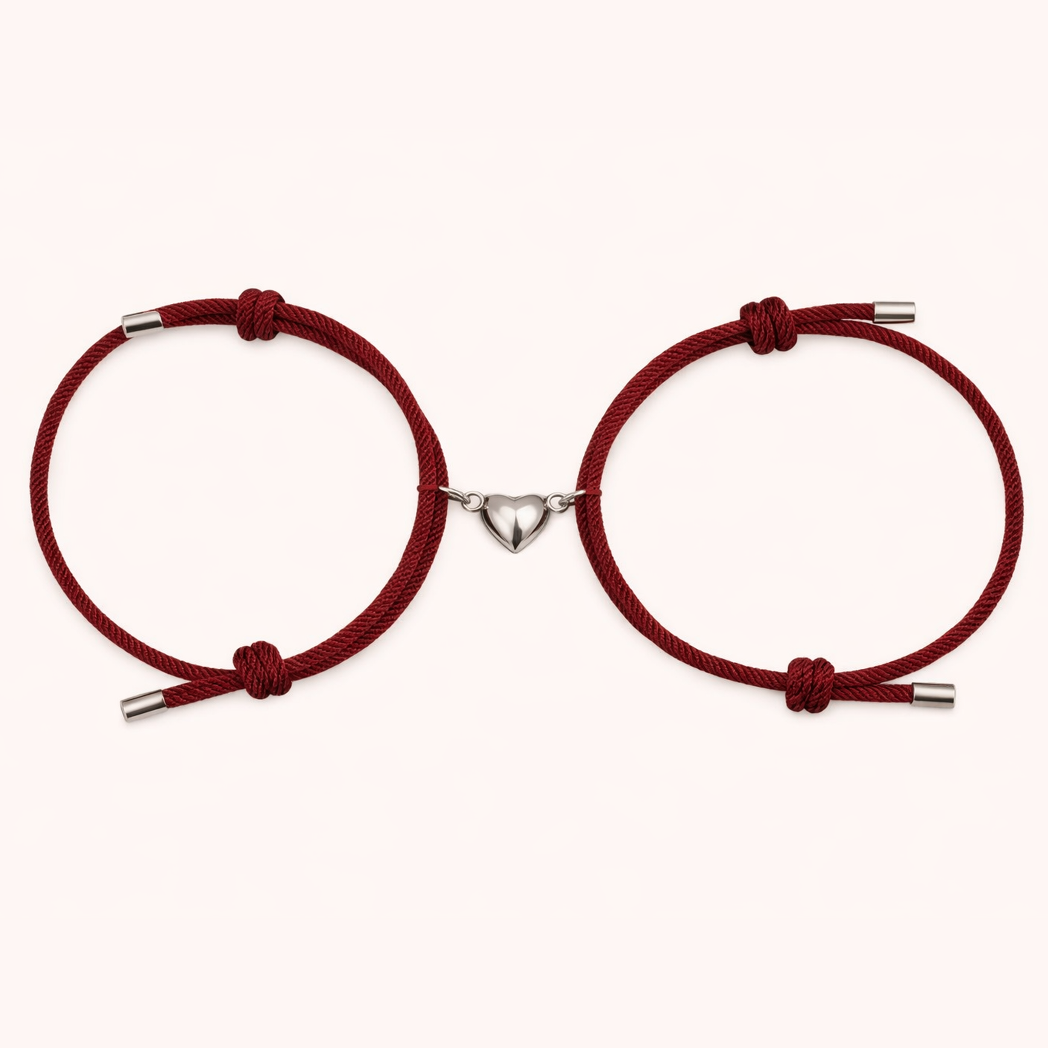 Magnetic Couple Bracelet – Alloy Heart Connection Bracelets