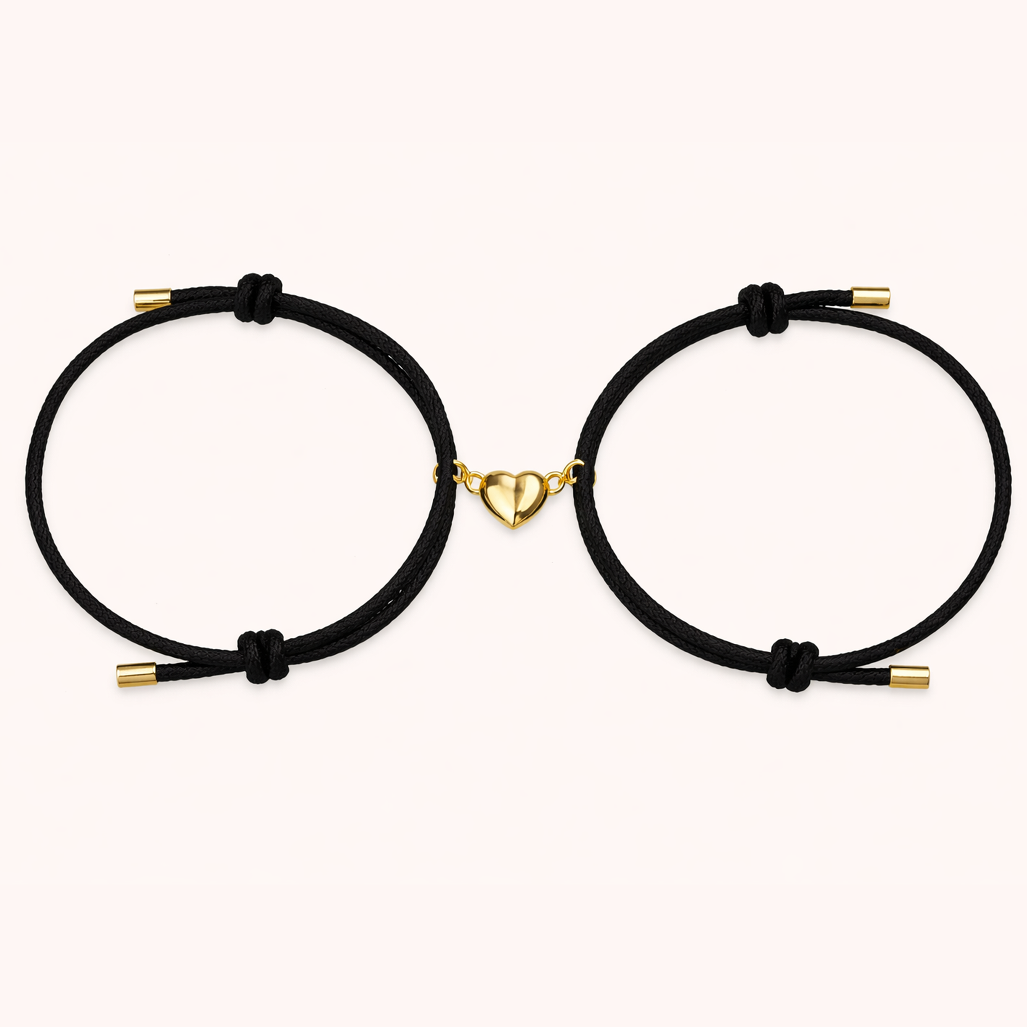 Magnetic Couple Bracelet – Alloy Heart Connection Bracelets