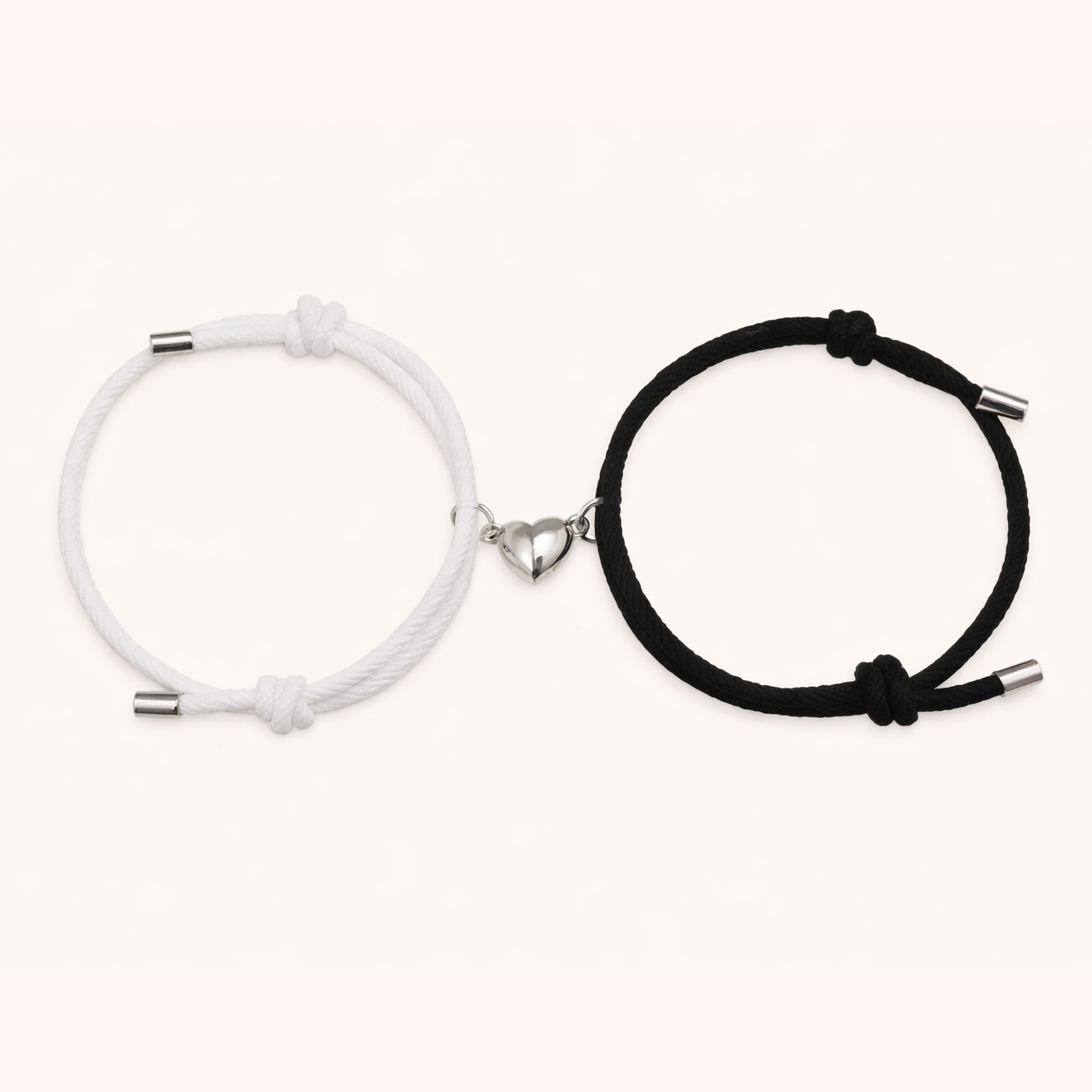 Magnetic Couple Bracelet – Alloy Heart Connection Bracelets