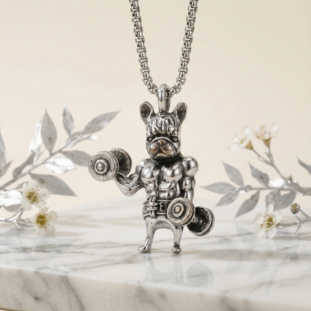 French Bulldog Necklace – Dog Pendant Jewellery for Women