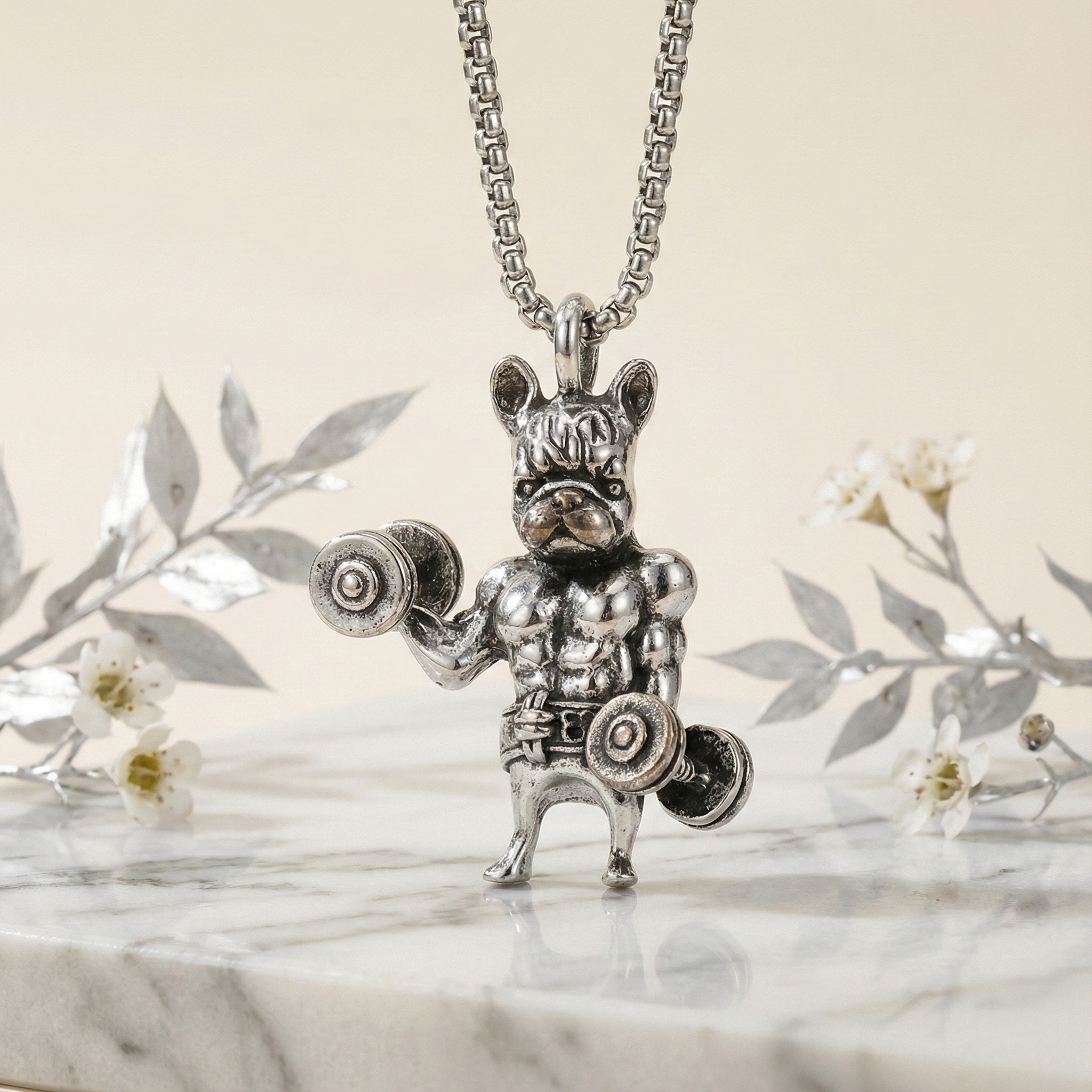 French Bulldog Necklace – Dog Pendant Jewellery for Women