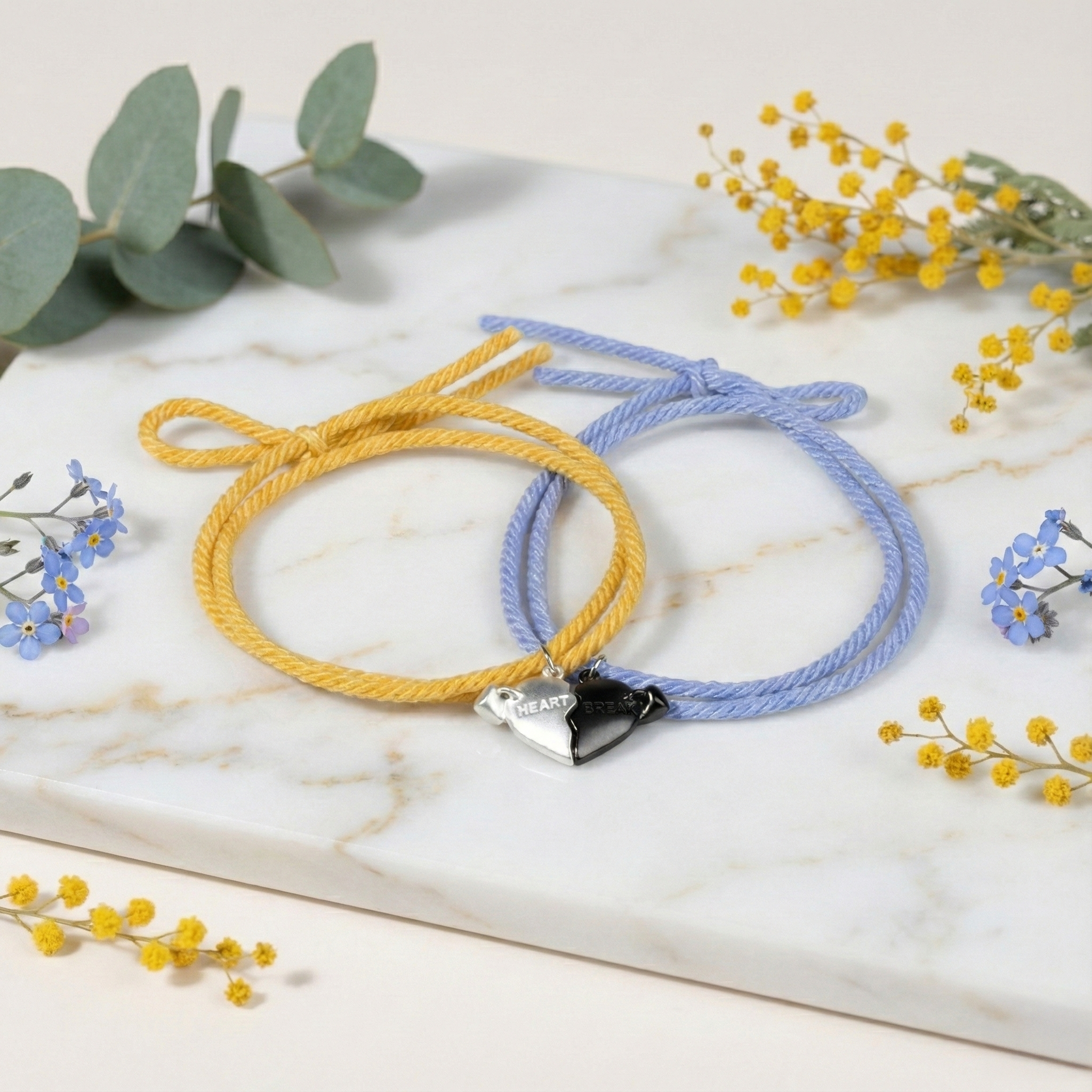 Magnetic Lovers Bracelet – Fabric Couple Connection Bracelet