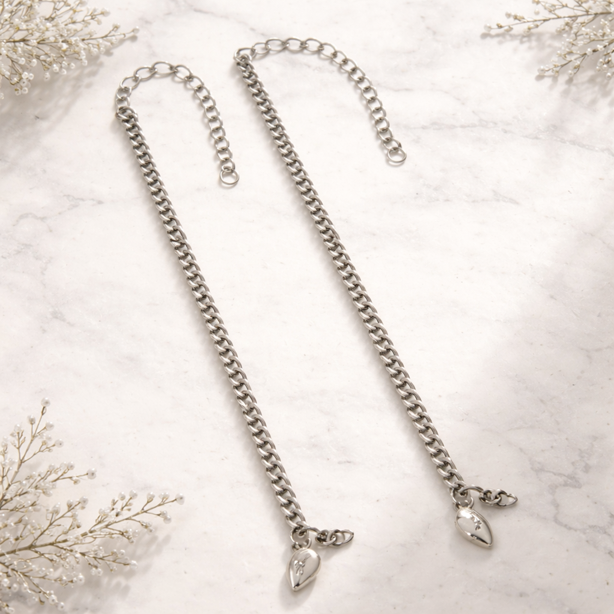 Stainless Steel Magnetic Couple Bracelet – Heart Love Connection