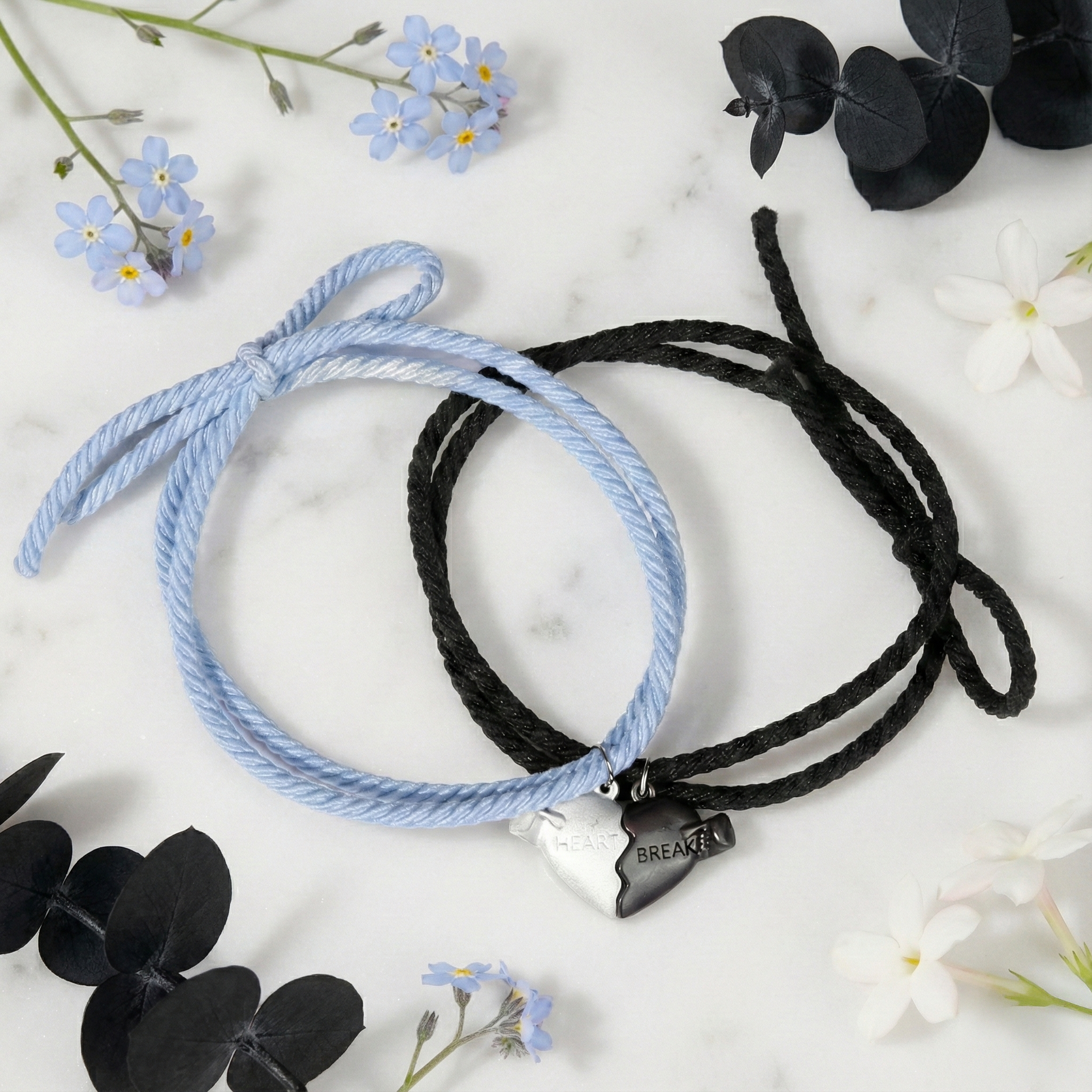 Magnetic Lovers Bracelet – Fabric Couple Connection Bracelet