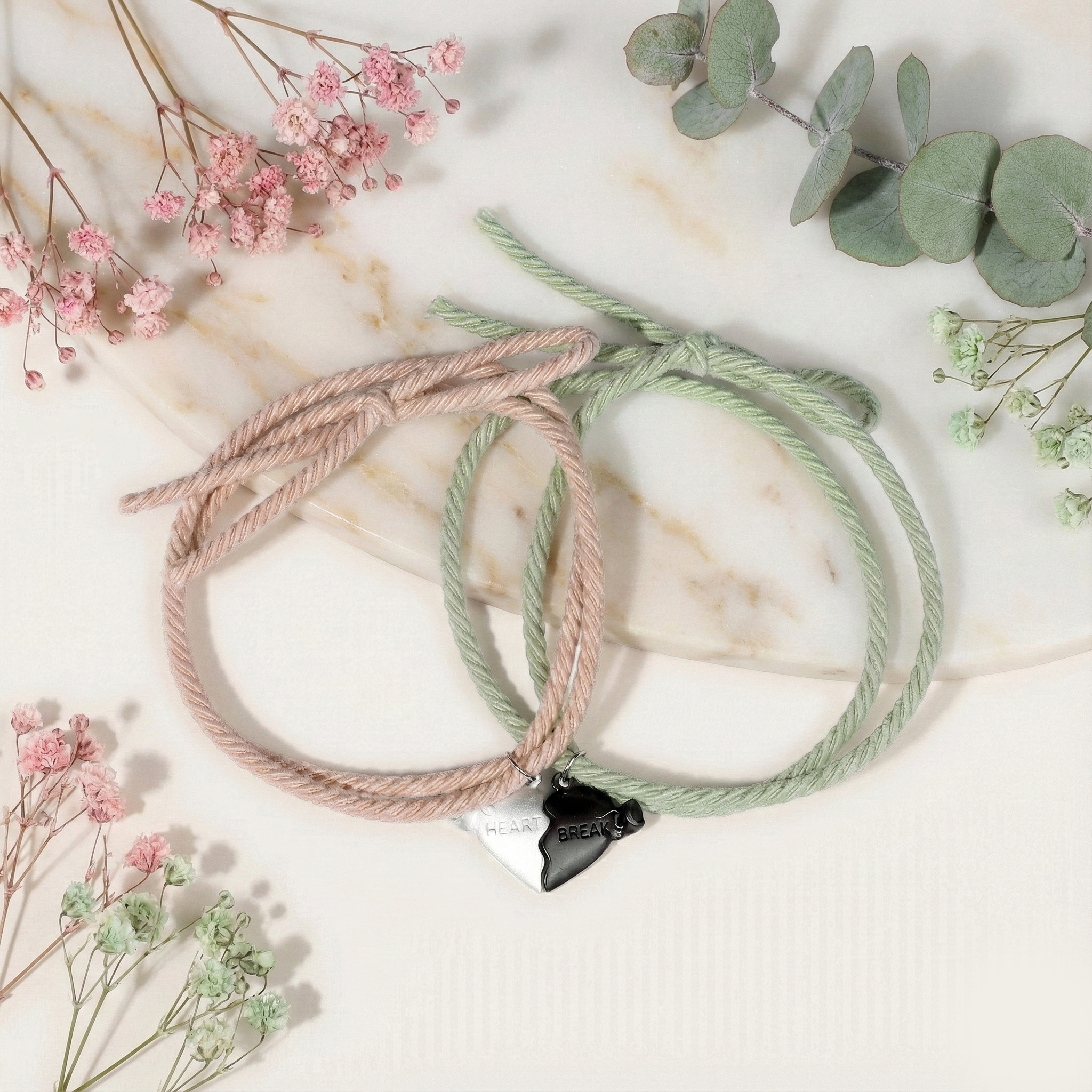 Magnetic Lovers Bracelet – Fabric Couple Connection Bracelet