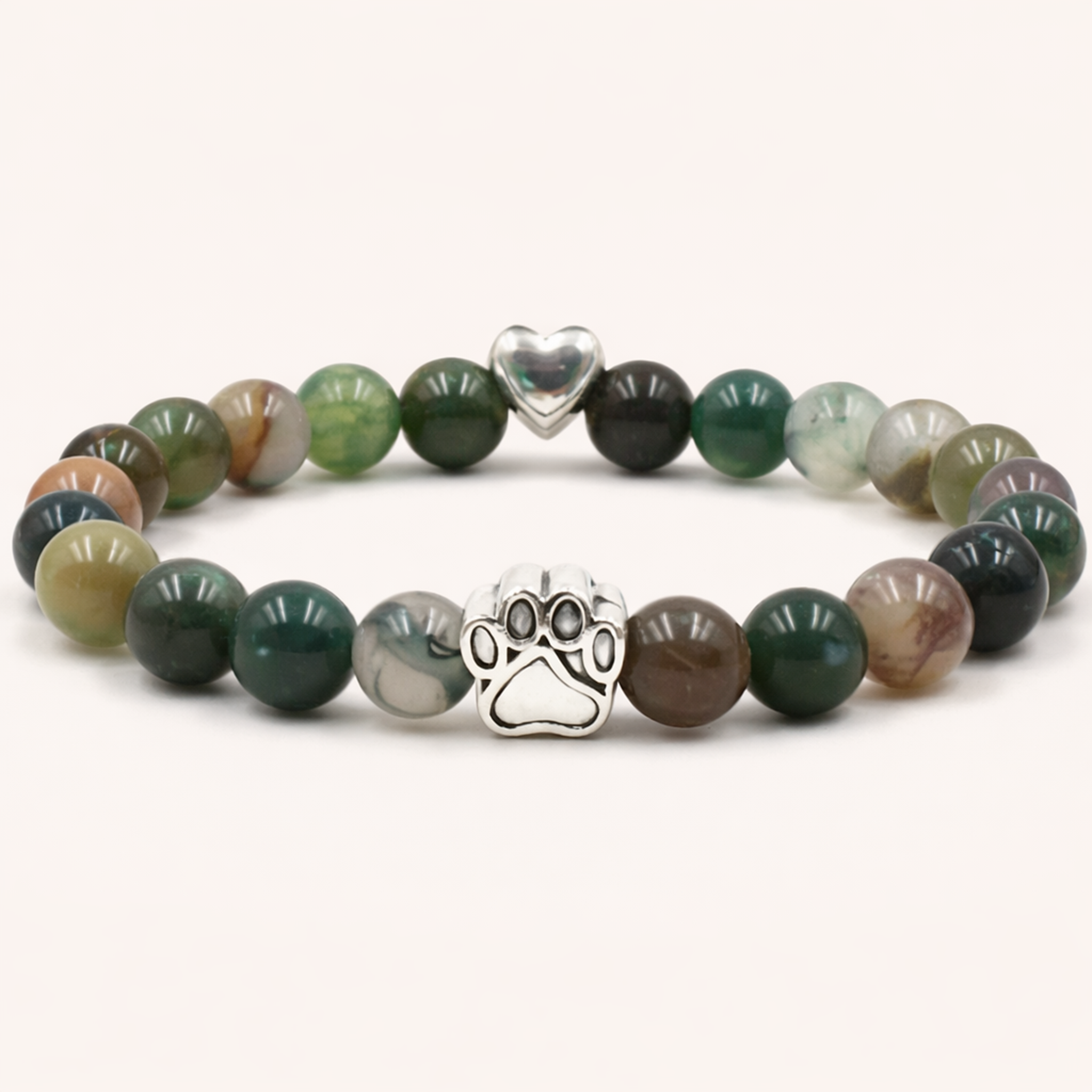 Natural Tiger Eye & Multicolour Stripe Agate Bracelet – Unisex Stone Jewellery
