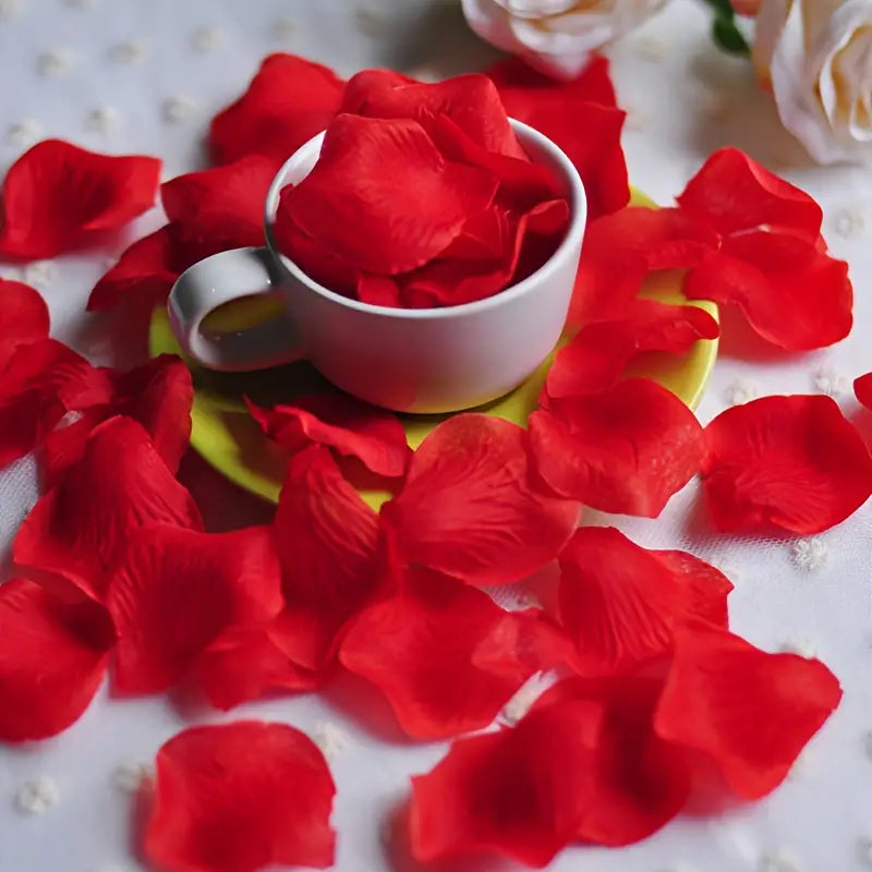 1000 Artificial Rose Petals for Weddings, Parties & Events