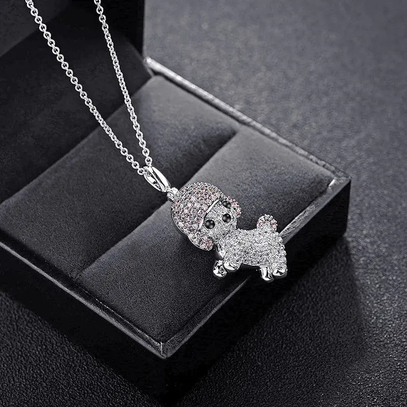 Wealth Dog Necklace – Lucky Animal Pendant for Women