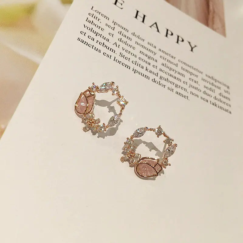 Tulip Flower Earrings