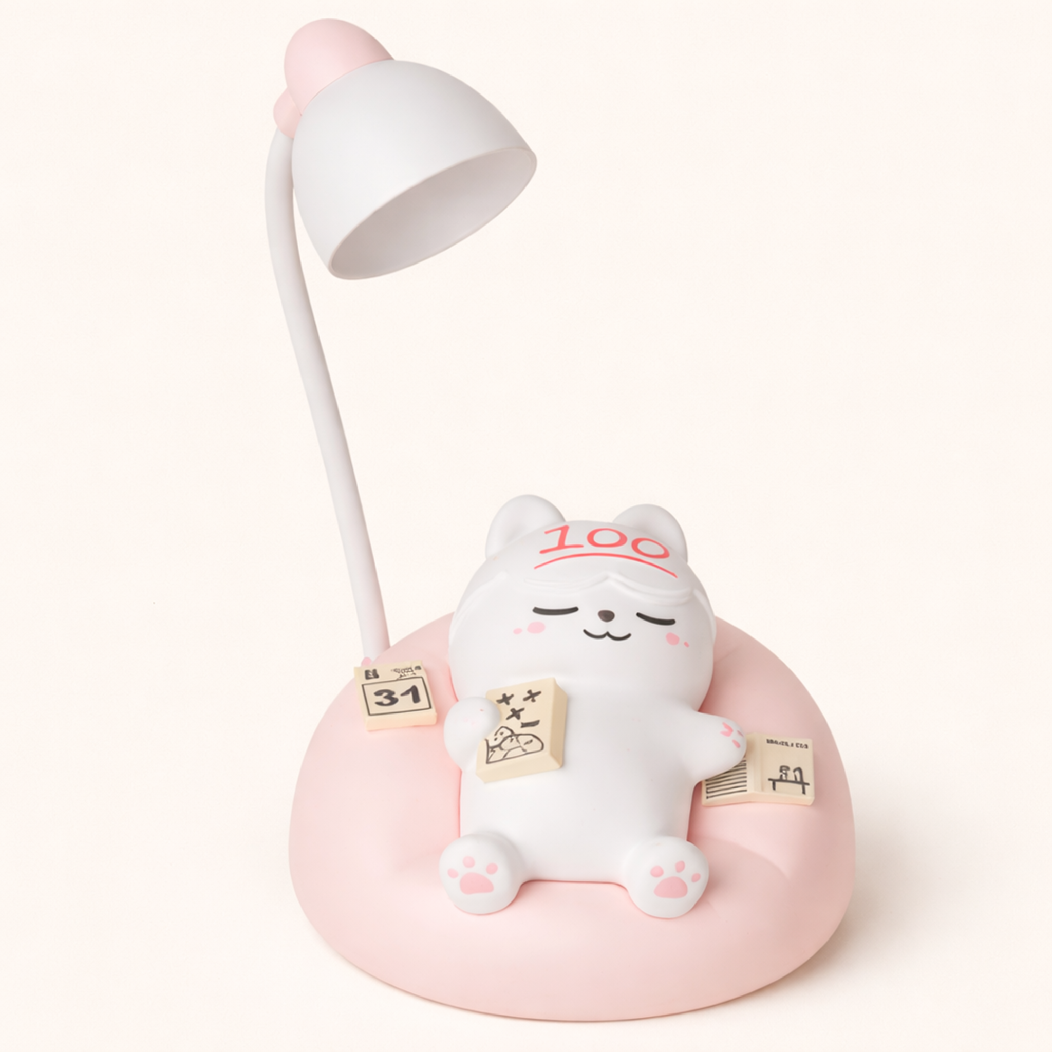 Cute Cat Night Light – Rechargeable LED Bedside Lamp