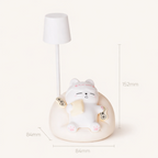 Cute Cat Night Light – Rechargeable LED Bedside Lamp